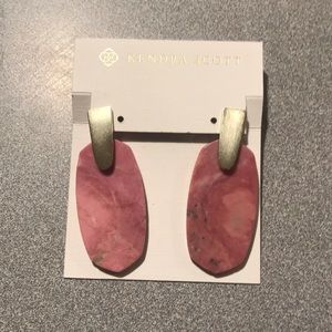 Kendra Scott Aragon Earrings in Pink Rhodonite